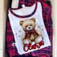 Pijama de Natal Personalizado – Ursinho c/nome