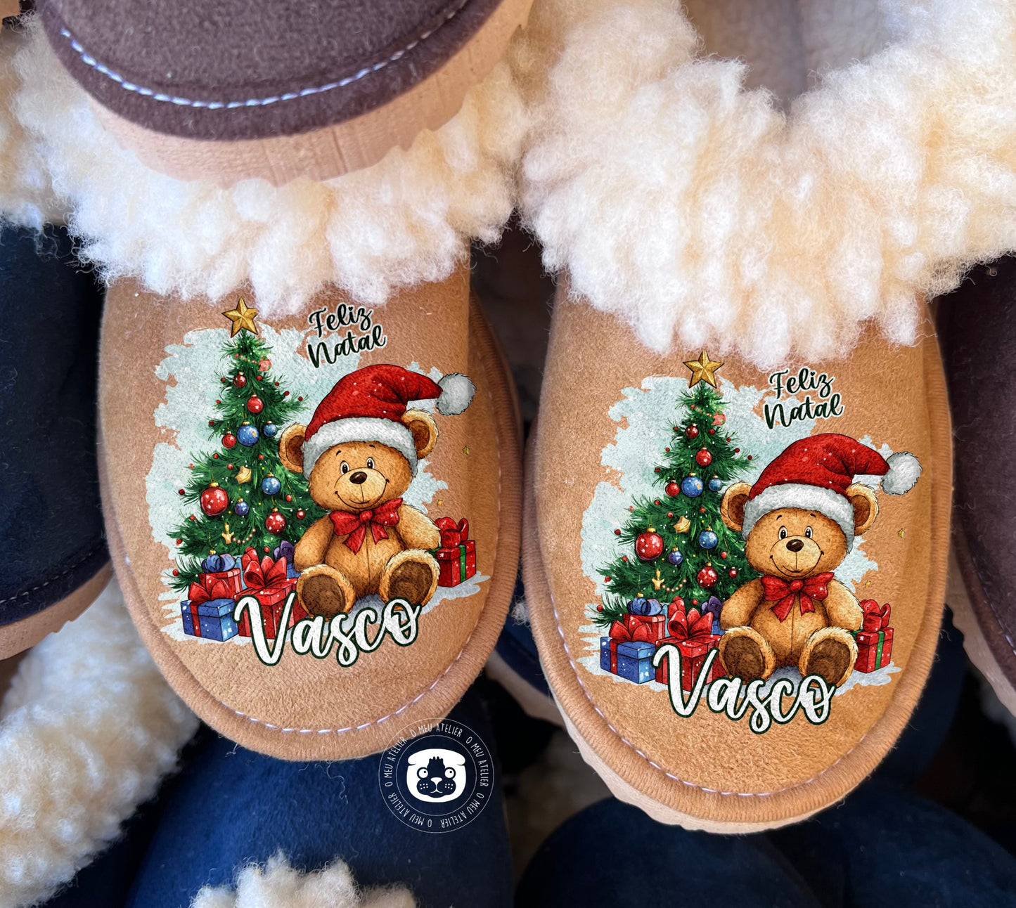 Pantufas da Serra Personalizadas em Pêlo de Carneiro – Made in Portugal