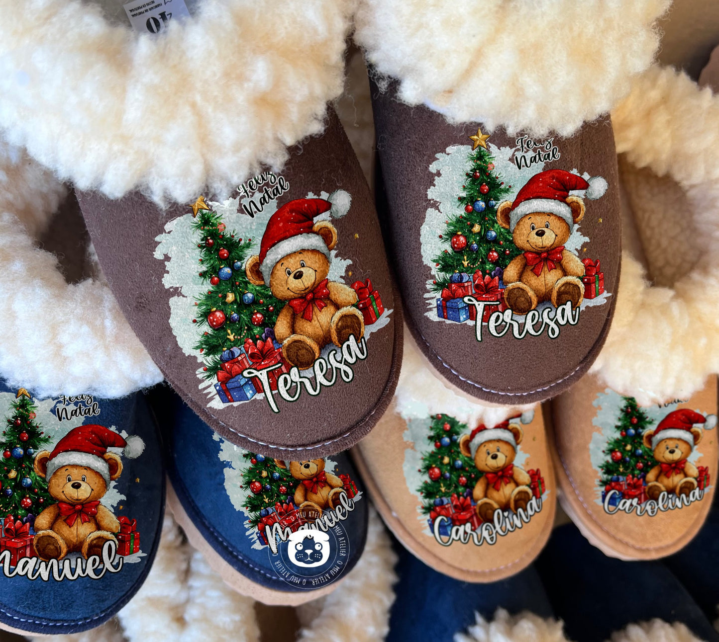 Pantufas da Serra Personalizadas em Pêlo de Carneiro – Made in Portugal