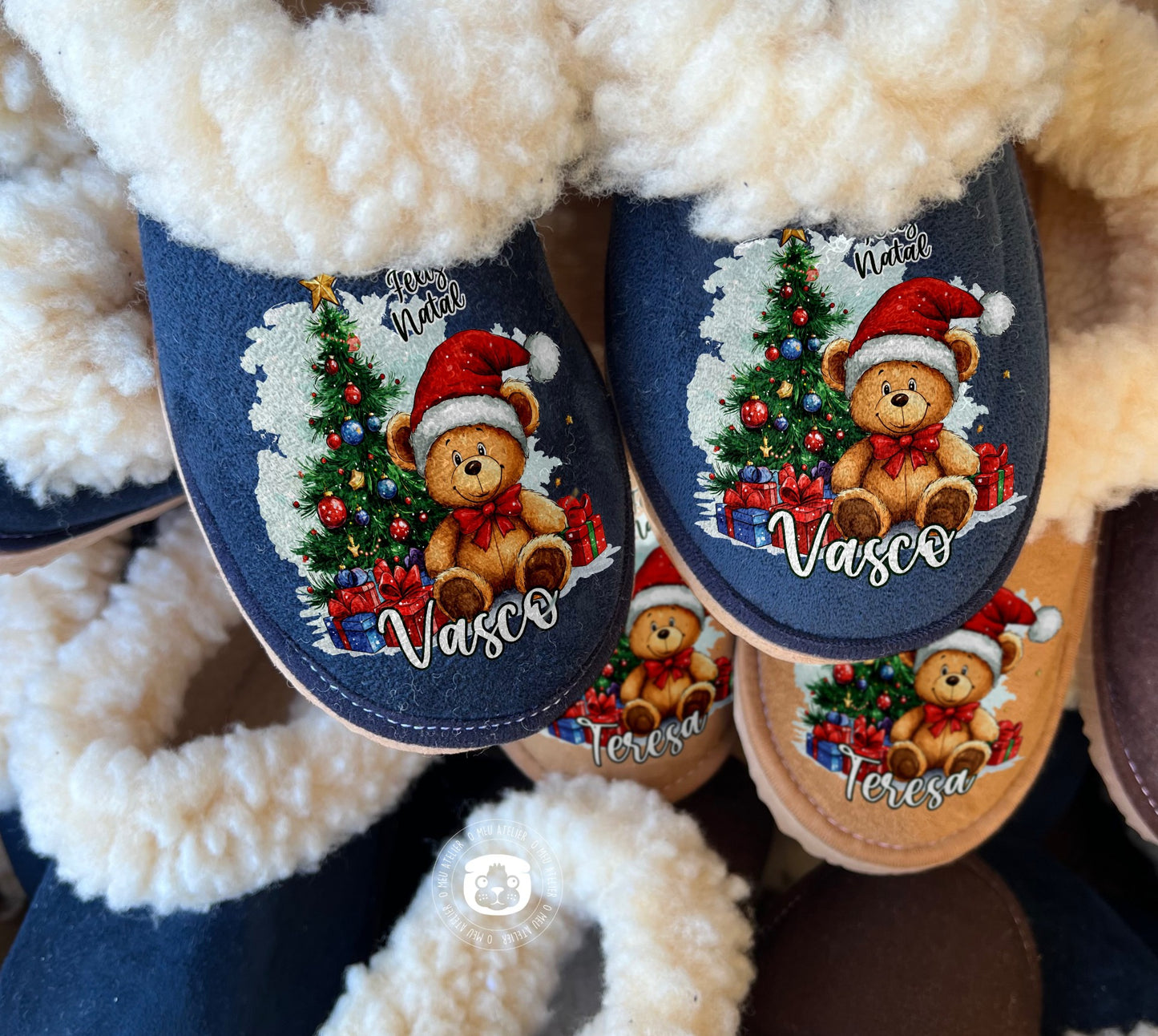 Pantufas da Serra Personalizadas em Pêlo de Carneiro – Made in Portugal