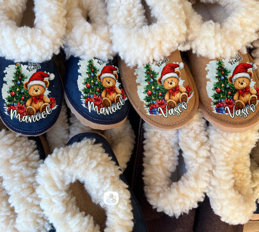 Pantufas da Serra Personalizadas em Pêlo de Carneiro – Made in Portugal