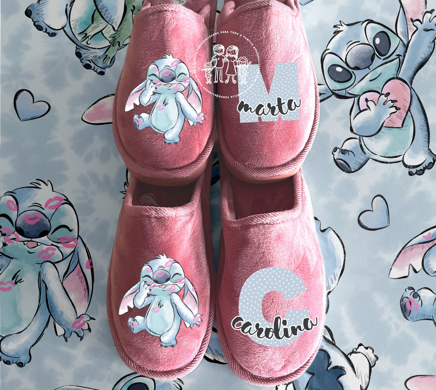 Chinelos personalizados “Stitch”