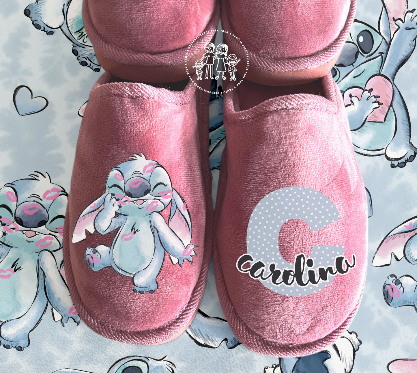 Chinelos personalizados “Stitch”